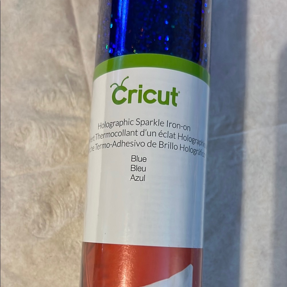Cricut Blue Holographic Sparkle Iron-on
